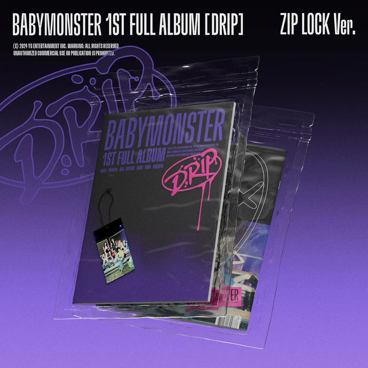 [BABYMONSTER] 1st Full Album 'DRIP' (ZIP LOCK ver.)